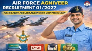 Air Force Agniveer Recruitment 01/2027: Online Apply, Age Limit, Qualification, Exam Pattern, Salary