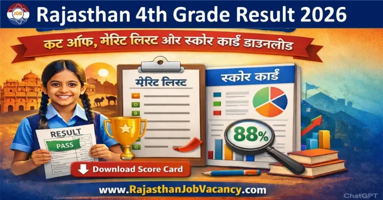 Rajasthan 4th Grade Result 2026