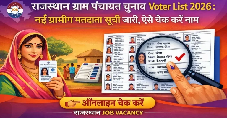 Rajasthan Gram Panchayat Chunav Voter List 2026