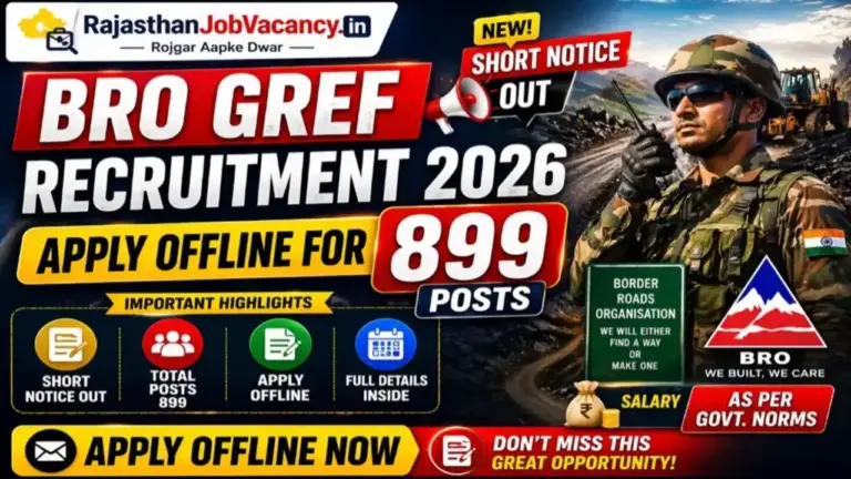 BRO Vacancy 2026 Notification