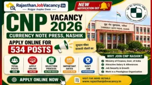CNP Vacancy 2026: Apply Online for 534 Posts | Currency Note Press Nashik Bharti