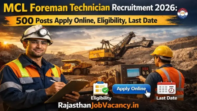 MCL Foreman Technician Recruitment 2026: 500 Posts Apply Online, Eligibility, Last Date