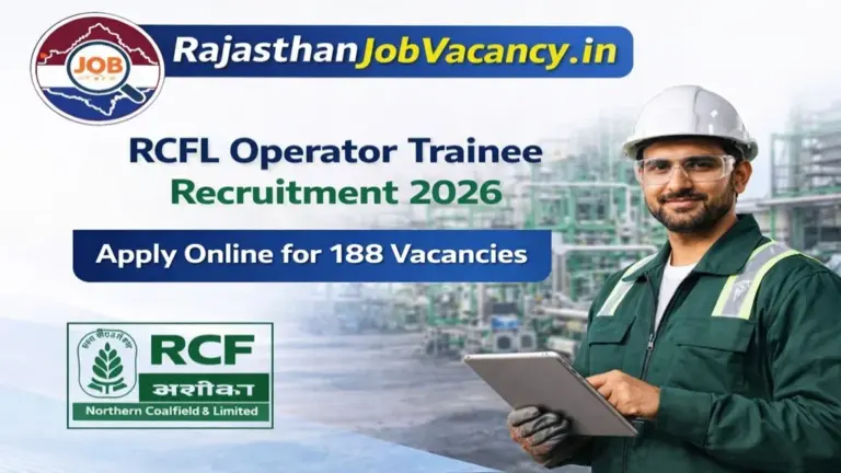 RCFL Operator Trainee Recruitment 2026 Apply Online for 188 Posts
