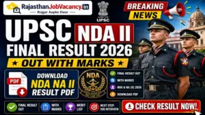 UPSC NDA II Final Result 2026 Out With Marks: Download NDA NA II Result PDF