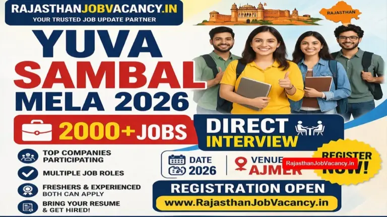 Yuva Sambal Mela 2026 Ajmer: 2000+ Jobs, Direct Interview Registration