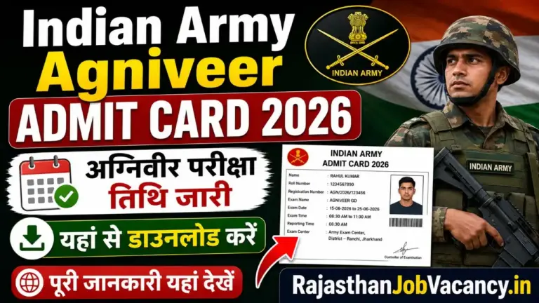 Indian Army Agniveer Admit Card 2026