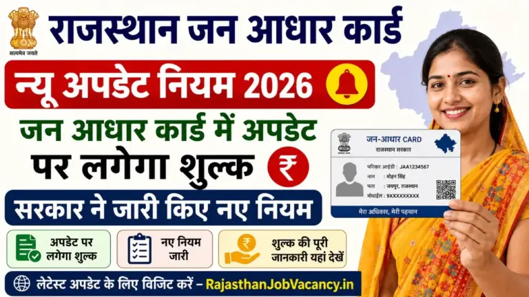 Rajasthan Jan Aadhaar Card New Update Rules 2026