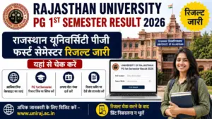 Rajasthan University PG 1st Semester Result 2026: राजस्थान यूनिवर्सिटी पीजी फर्स्ट सेमेस्टर रिजल्ट जारी, यहां से चेक करें